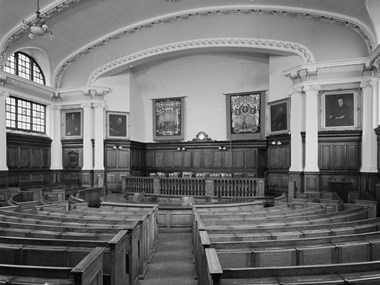 Interior of Redhills, headquarters of the Durham Miners' Association, 1913-15