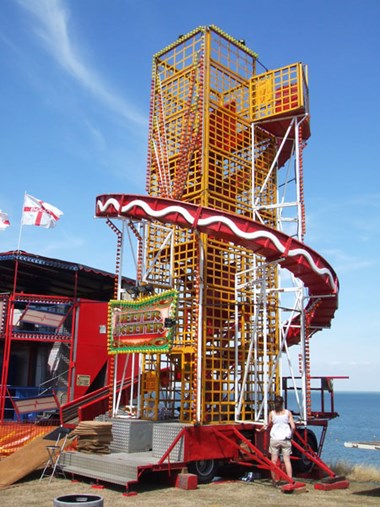 Transportable helter-skelter at Tankerton Slopes, Kent