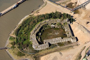 Cliffe Fort built in the 1860s