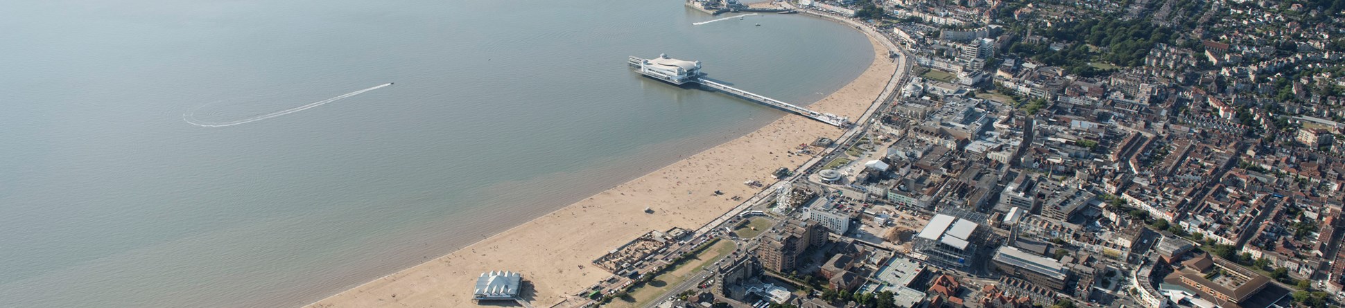 Aerial photograph of Weston-super-Mare